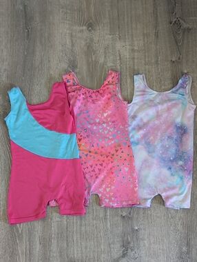 Kids Pink & Multicolor Leotards
